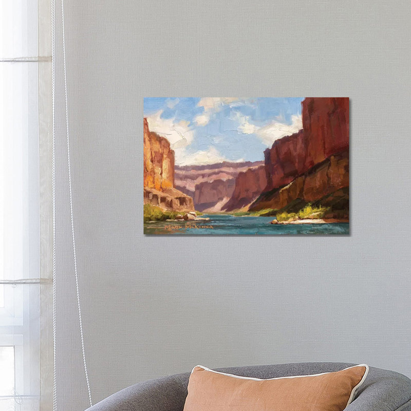 Beauty At Every Bend by Mark McKenna - Painting on Canvas, Wrapped Canvas, 45.72cm H x 66.04cm W x 1.91cm D