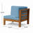 Outdoor Solid Wooden Loveseat-115255135-115255137
