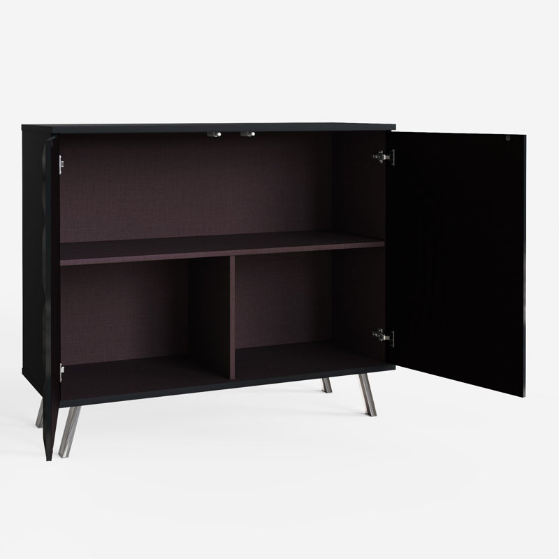 ELEVATE Tall 2 Door Sideboard, Black