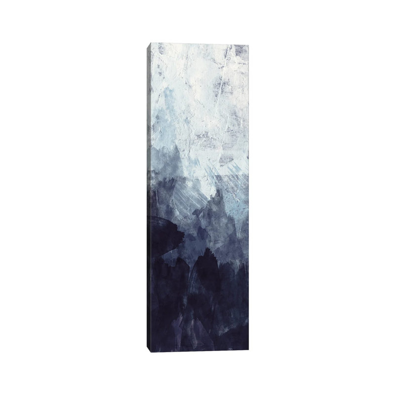 Blue Flow II by Alicia Vidal - Wrapped Canvas Panoramic Painting, 30.48 cm H x 91.44 cm W x 3.175 cm D