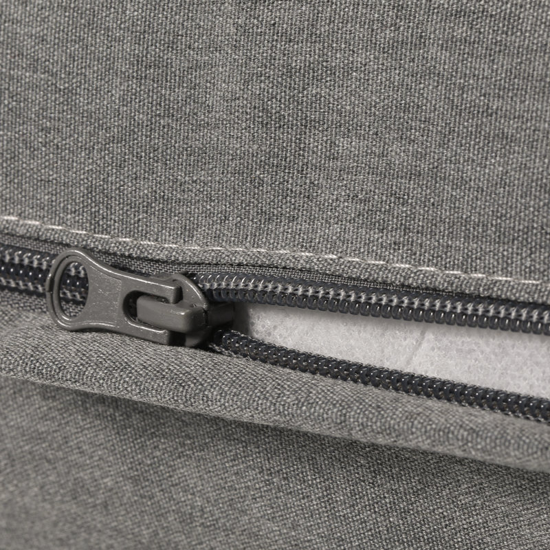 Forellen Outdoor 2.5'' Seat Cushion, 54" x 18.50", Gray