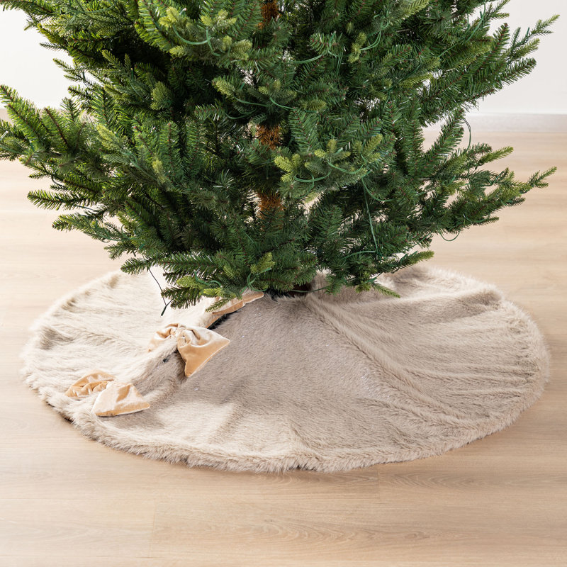 Jupe d'arbre de Noël réversible 48 po