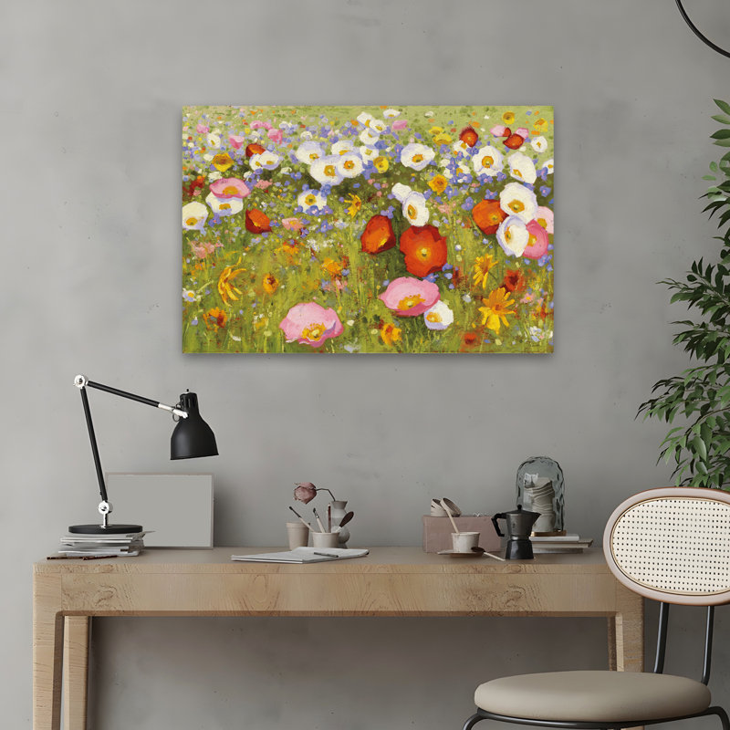 Champ de fleurs - Champ de fleur III, H 16 po x l 24 po