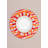 Vibrant Orange Service Plate, 11.8 x 11.8 x 0.8 inches | 100% Ceramic, Dishwasher Safe | Elegant Design for Dining & Entertaining, Perfect for Parties & Everyday Use, Durable and Stylish Tableware