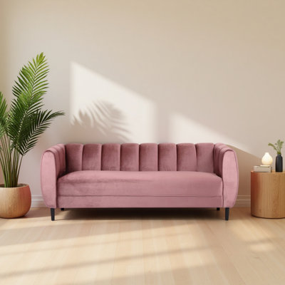 Velvet 3-Seater Sofa