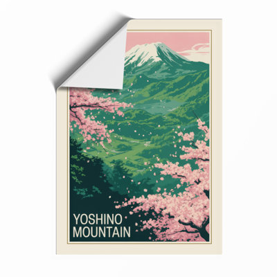 Yoshino Mountain In Spring Japandi - Print