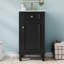 Meuble-lavabo de salle de bain avec lavabo en céramique, ensemble de meuble-lavabo simple autoportant avec porte à fermeture douce, tablette réglable, style français