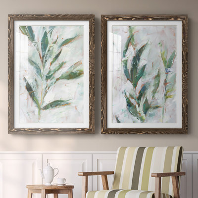 «Tropical Foliage Study I», reproduction encadrée de qualité supérieure - prête à être accrochée