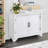 40"  Console Table With Storage Shelf, Retro Entryway Table With Adjustable Storage Shelf, Sofa Couch Table For Hallway, Entry Way, Living Room, Foyer,  Antique White