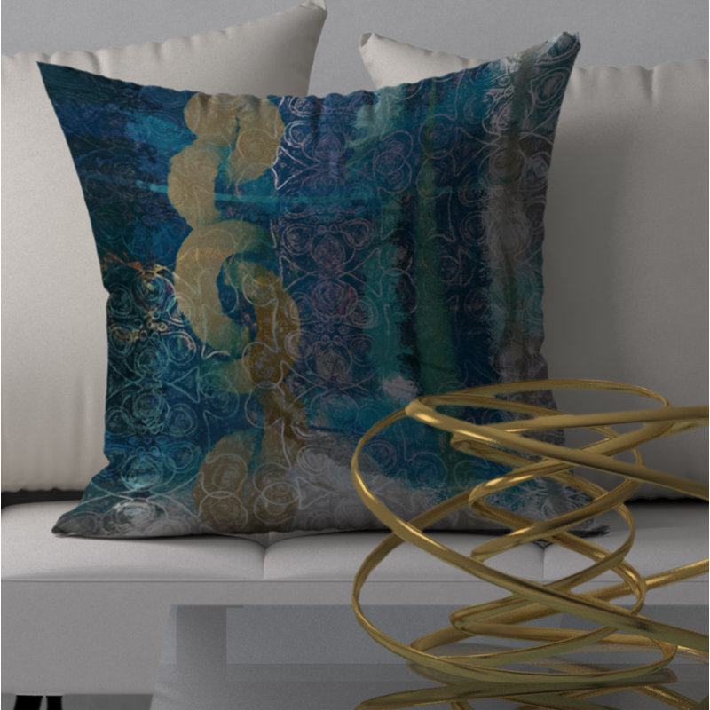 Housse de coussin décorative carrée simple Symphony, 20 po x 20 po