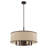 Berthine 7 - Light Steel Dimmable Drum Chandelier-1545522922-1545522920