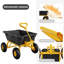 Wagon-lit en plastique jaune et noir