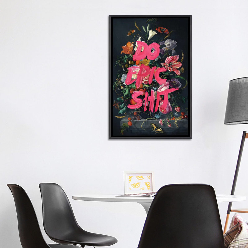 «Do Epic Shit» par Jonas Loose, reproduction sur toile, H 26 po x l 18 po, Impression encadrée sans passe-partout