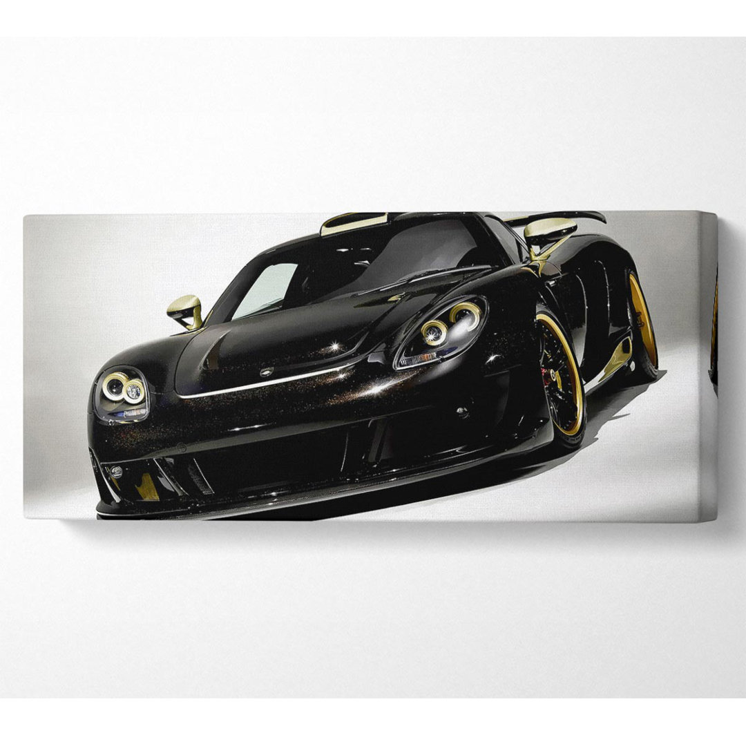 Lamborghini Black Gold - Kunstdrucke auf Leinwand - Wrapped Canvas