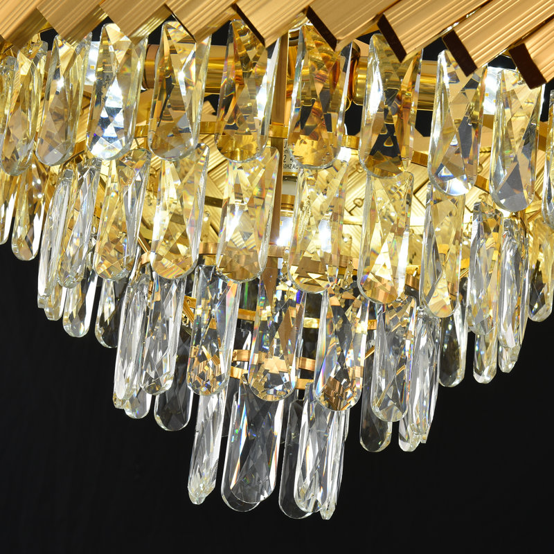 Lustre moderne en cristal 5 lumières