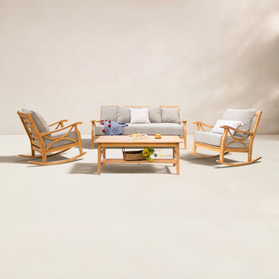 Malena 5-Person Teak Patio Seating Group