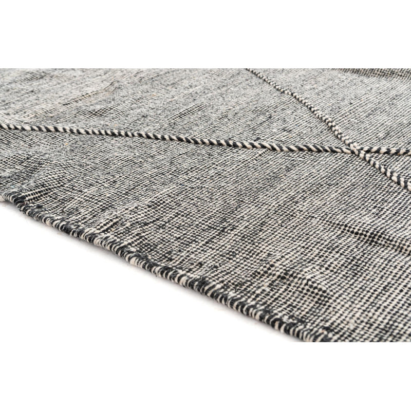 Tapis noir et blanc Odle