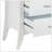 Babb White Finish Accent Table