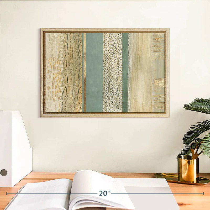 Placidité, Cadre flottant en bois naturel, 13 po x 9 po