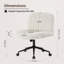 Latitude Run Velvet and Fabric Office Chair