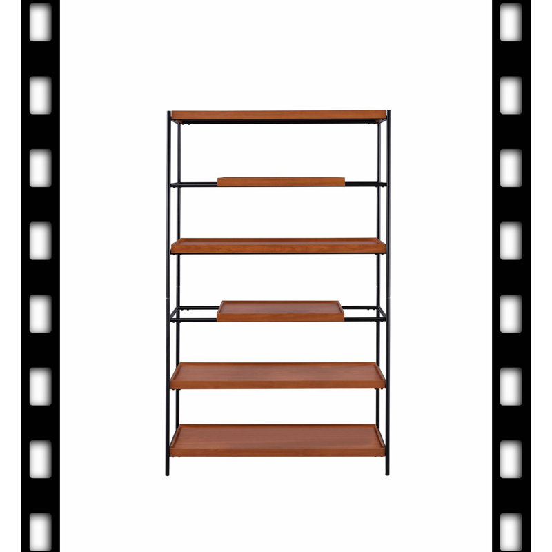 Bibliothèque, chêne miel et noir