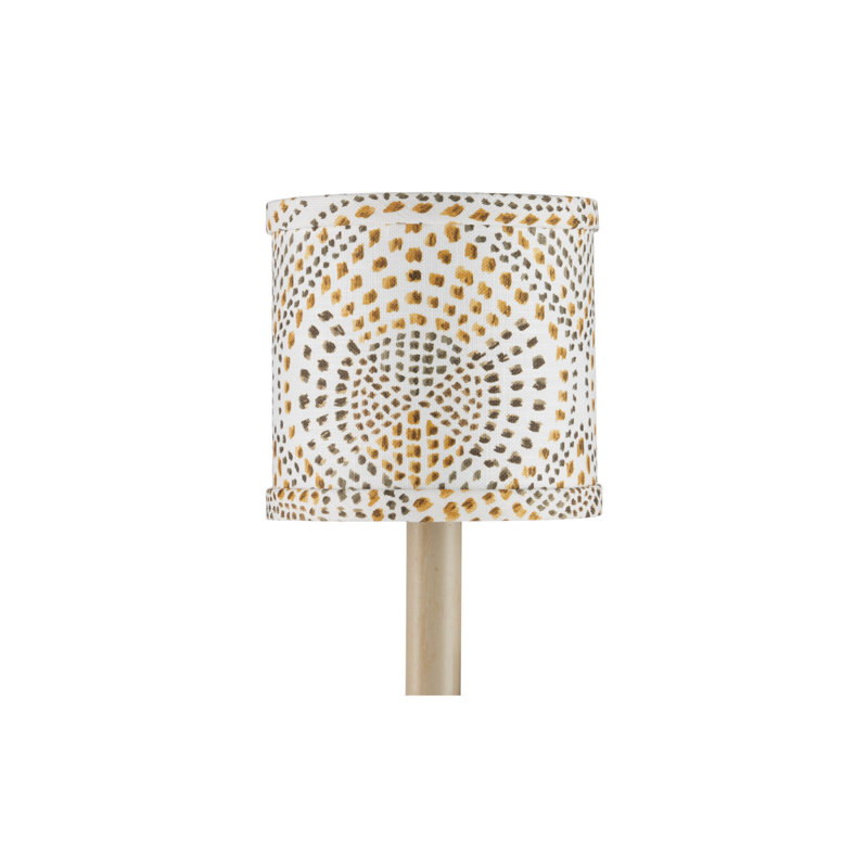 Lenore - Drum Chandelier Shade - Blue, Ivory, Gold, Brown, Ivory