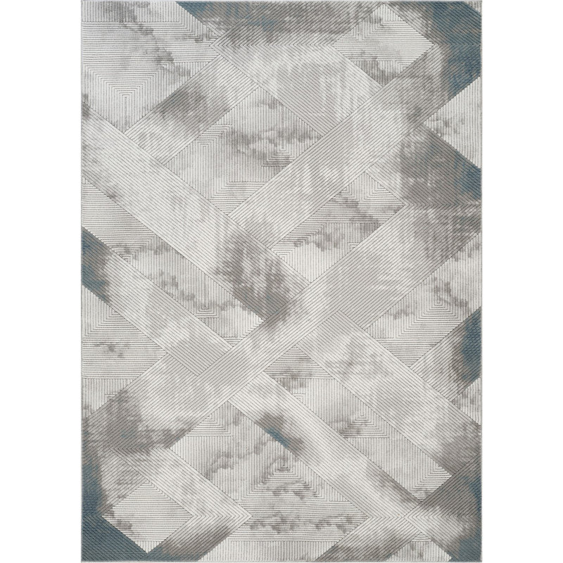 Pavillon de jardin gris 3 po X 7 pi 3 po Tapis, Rectangle 5 pi 3 po x 7 pi 3 po