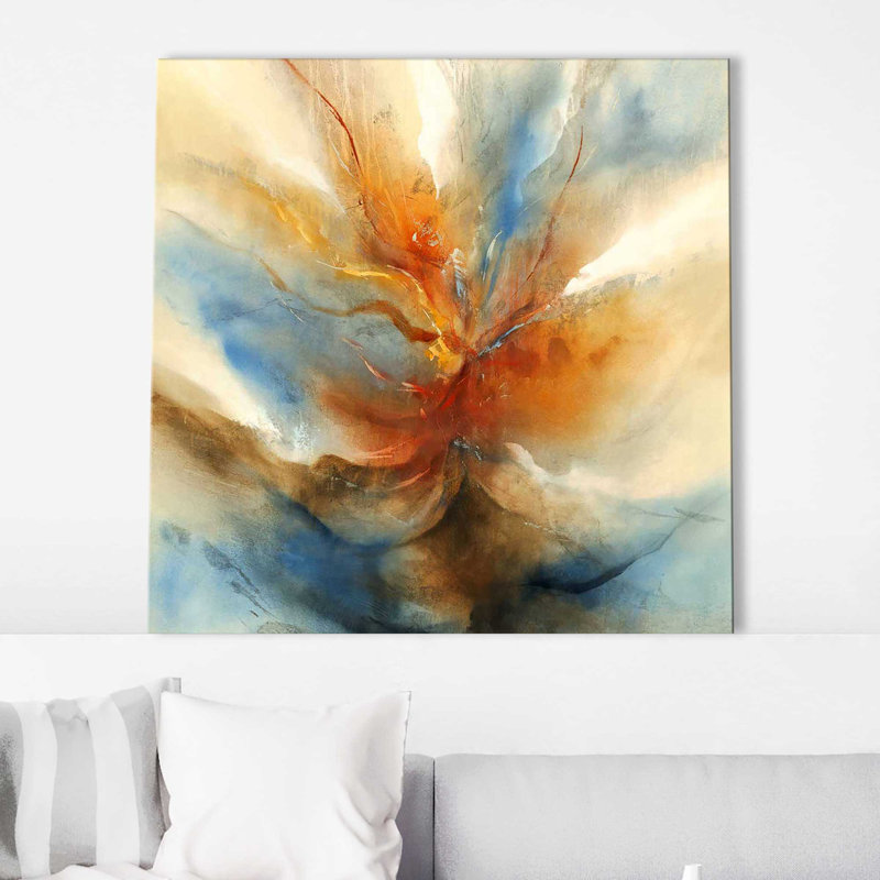 Citrina I - Peinture, Toile tendue, H 28 po x l 28 po x P 1,5 po
