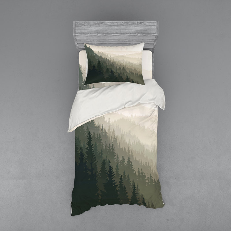 Rustic Polyester Duvet Cover, Twin Duvet Cover + 2 Additional Pieces