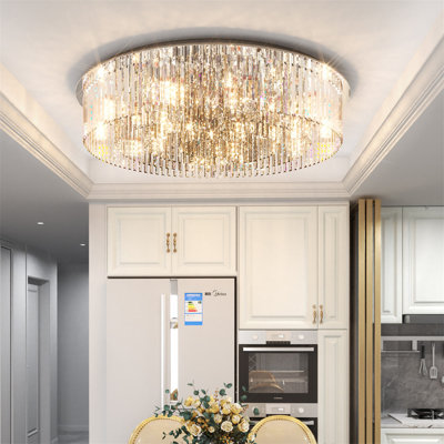 Ayjai 18 - Light Crystal Chandelier with Crystal Accents