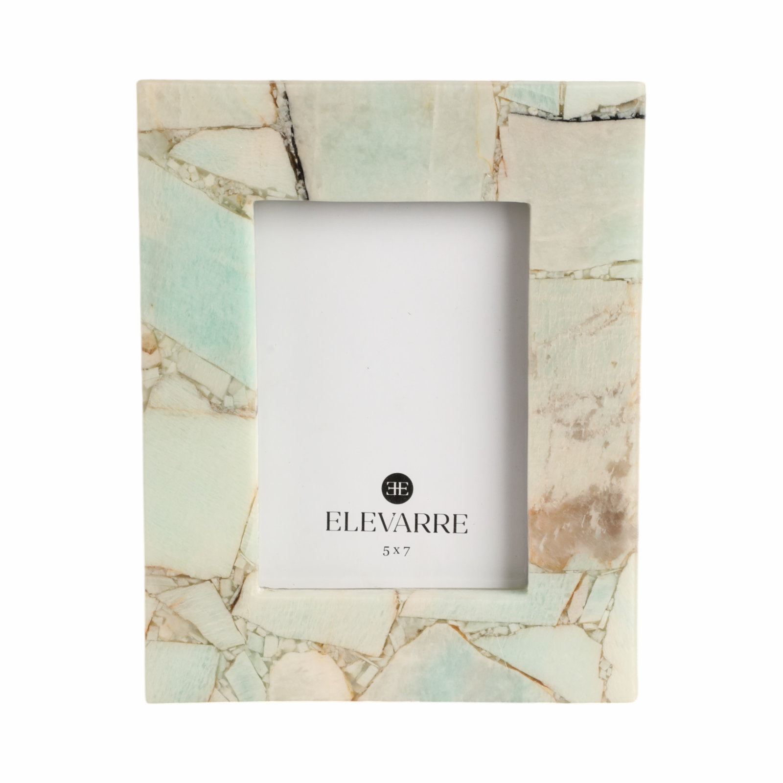 Blaine Light Malachite Photo Frame, Blue, 5" x 7"
