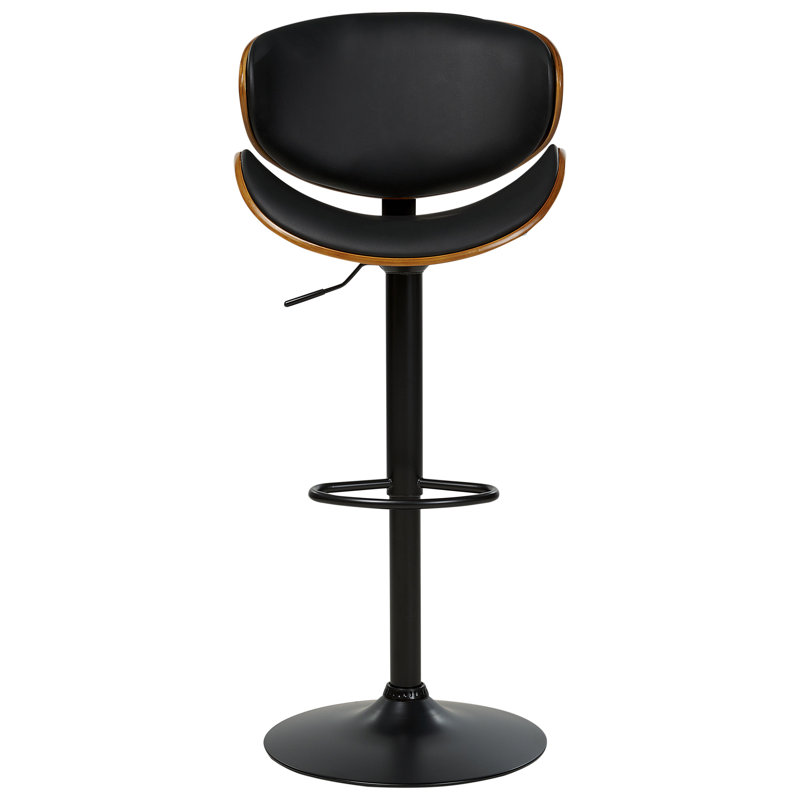 Sommerard Swivel Upholstered Adjustable Height Counter Stool with Metal Frame
