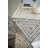 Geometric, Triangular Pattern Capiz Stool - Yellow, Blue Finish
