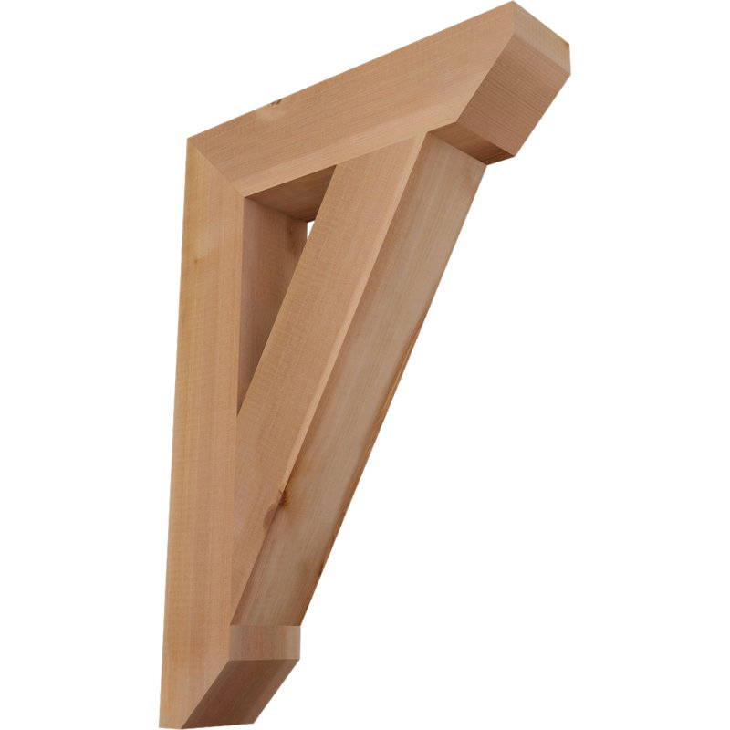 Support latté traditionnel de l 3 1/2 po x P 18 po x H 26 po, cèdre rouge de l'Ouest, Cèdre rouge