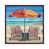 Classic Brown Wood Framed Canvas