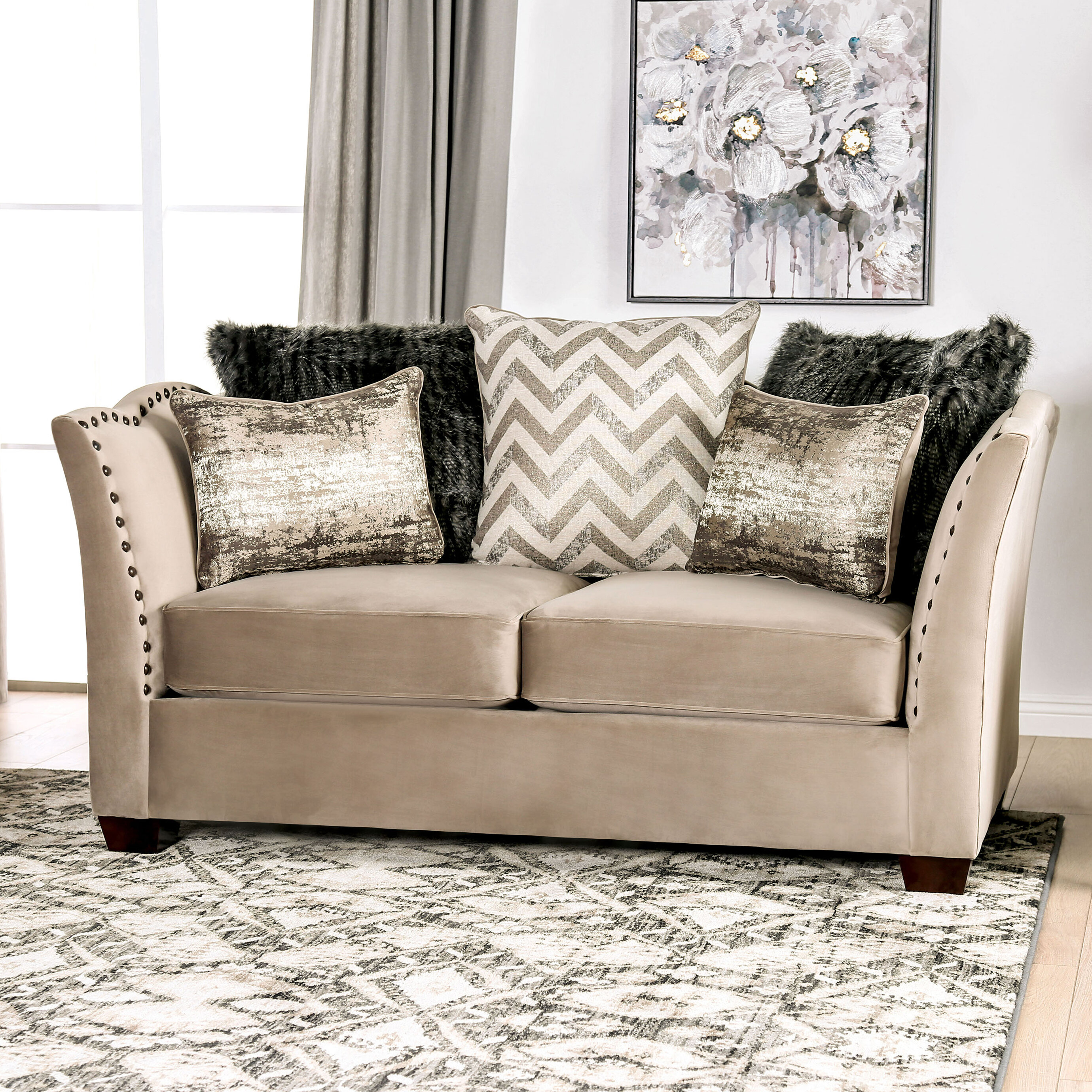 Rosdorf Park Driscoll 72'' Upholstered Loveseat | Wayfair