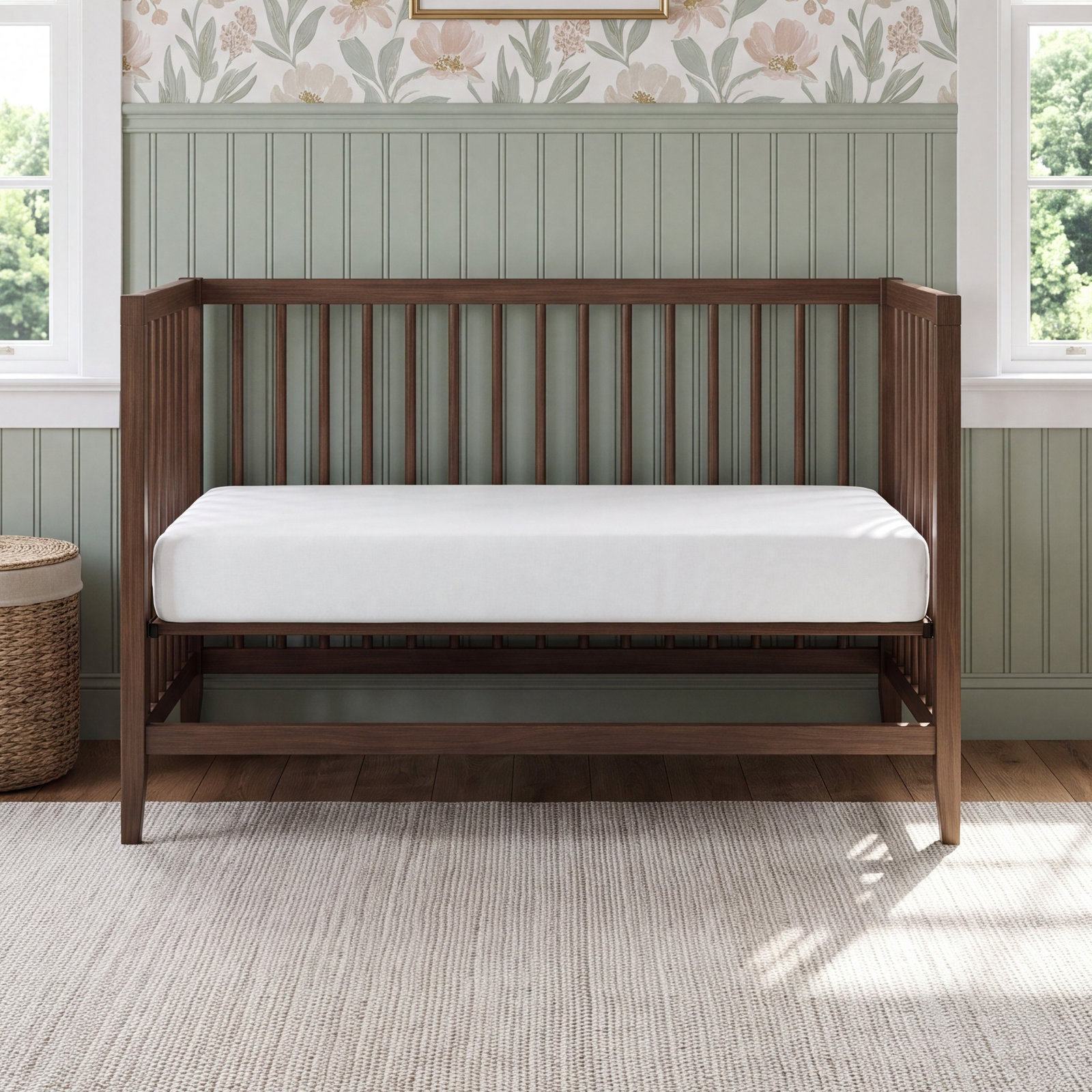 Plain White Muslin Fitted Sheet