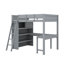 Lit mezzanine double avec bureau et tablettes-1377300920