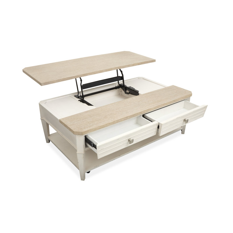 Table basse avec rangement à roulettes Giordano
