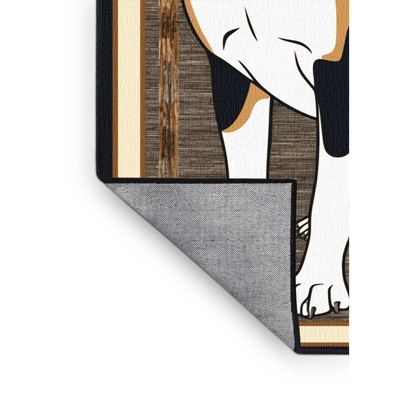  Tapis lavable American English Coonhound Dogs, Rectangulaire 8 pi x 12 pi