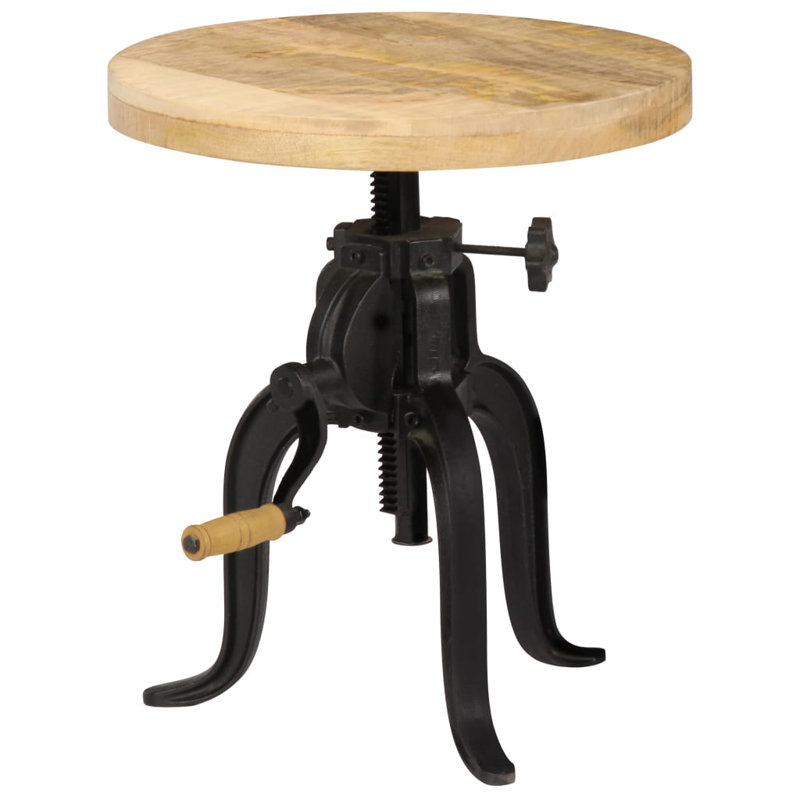 Darrel Pedestal End Table, Brown