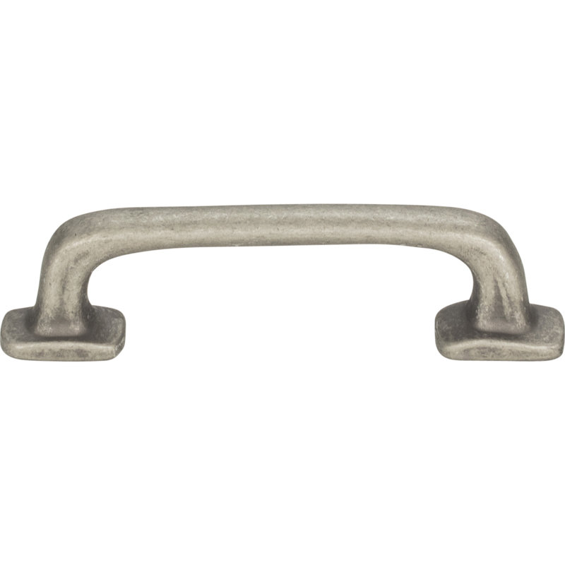 Pewter 3" Rustic Arch Bar Pull with Mounting Hardware