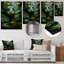 «Green Vibrant Hippo Portrait - Hippopotamusmetal», art mural-101155493