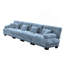 Canapé modulaire 4 places à assise profonde et canapé modulaire, canapé en chenille Canapé rembourré confortable pour salon, appartement, studio, bureau, chenille-1006049560