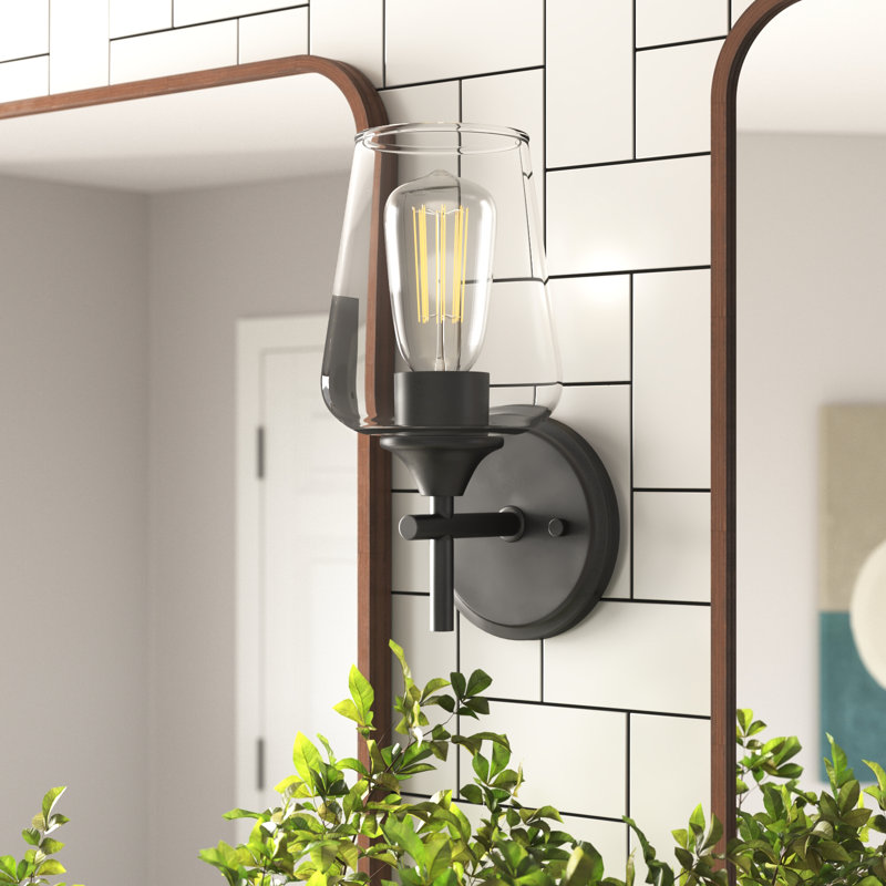 Lizeth Dimmable Bath Sconce, Matte Black