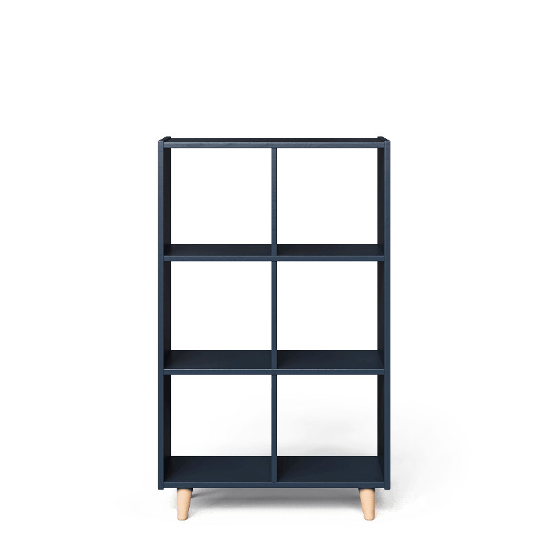Six cubes verticaux, Scandi - Marine / Naturel