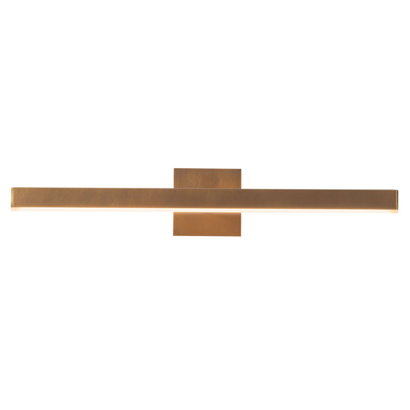 Vega 22-in Black dimmable LED Picture Light, 22.88, Antique Brass