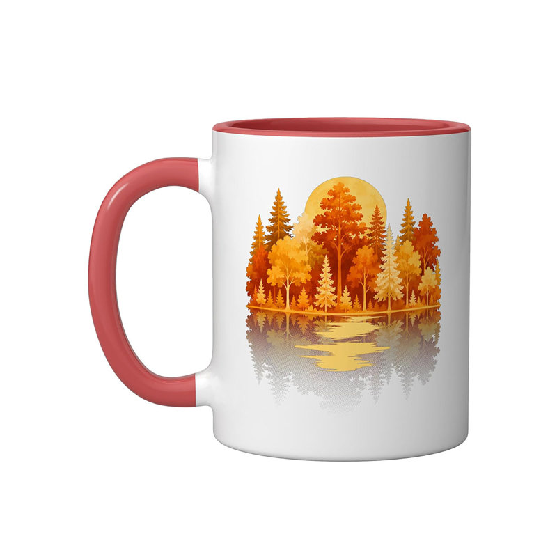 Ceramic Coffee Mug, Red