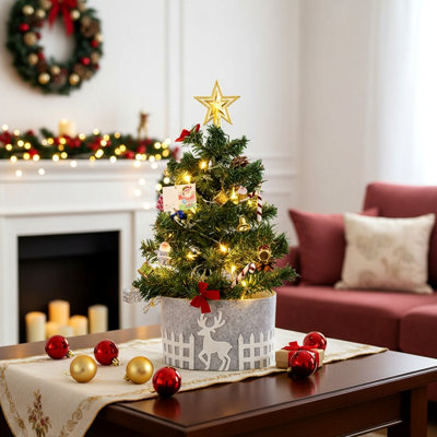 1.74' H Artificial Pine Christmas Tree