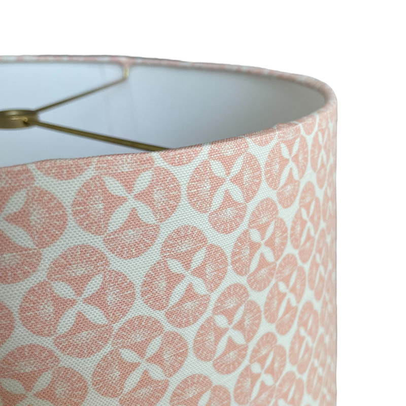 Sea Star Drum Lampshade, Pink, 10" H x 12" W x 12" D